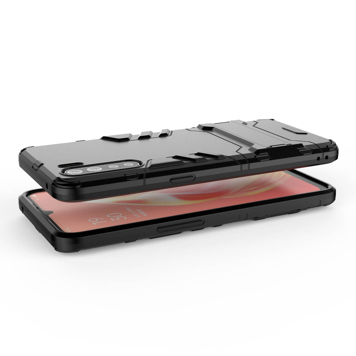 Cool Guard Hybrid PC + TPU Mobile Shell with Kickstand for OPPO A91/F15