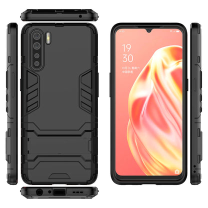 Cool Guard Hybrid PC + TPU Mobile Shell with Kickstand for OPPO A91/F15