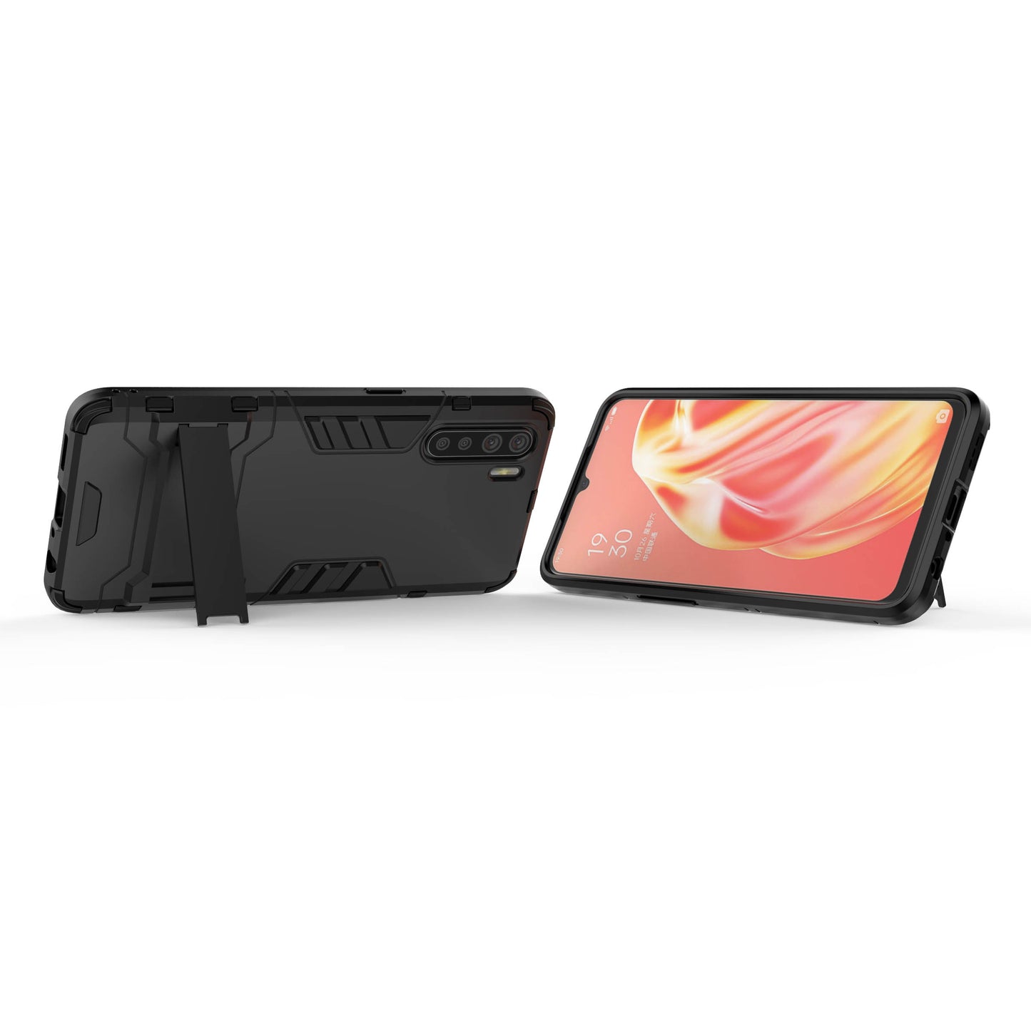 Cool Guard Hybrid PC + TPU Mobile Shell with Kickstand for OPPO A91/F15