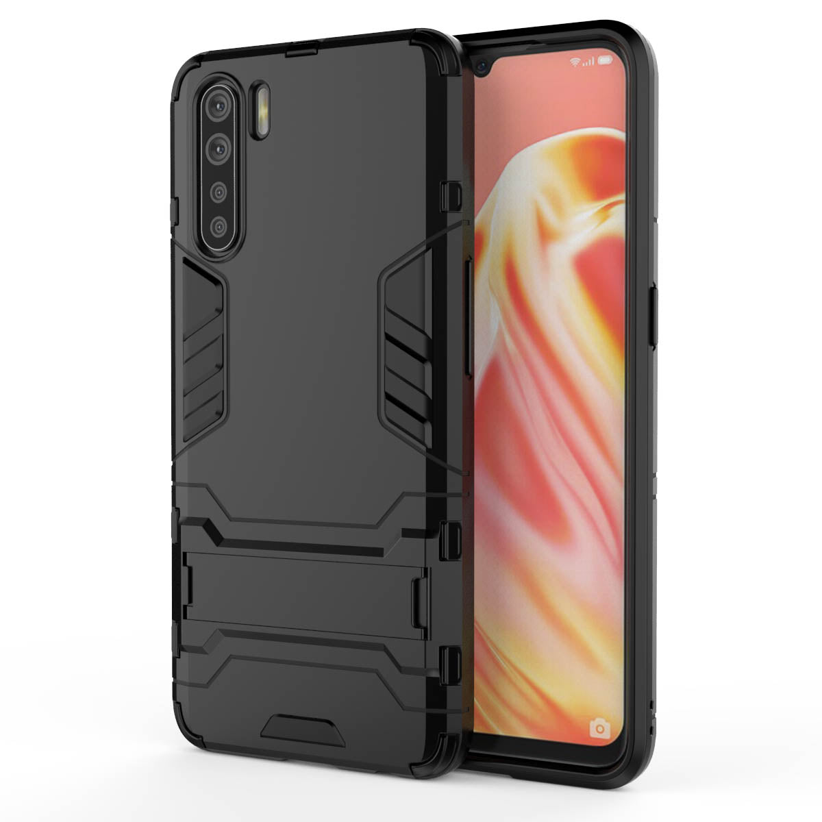 Cool Guard Hybrid PC + TPU Mobile Shell with Kickstand for OPPO A91/F15