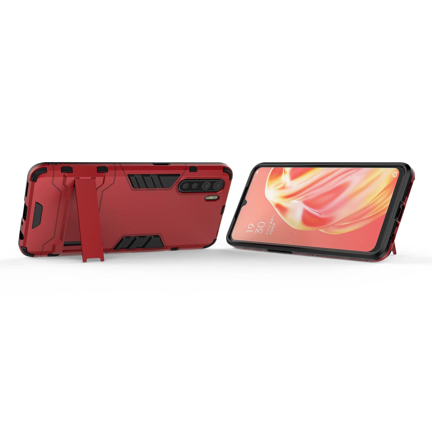 Cool Guard Hybrid PC + TPU Mobile Shell with Kickstand for OPPO A91/F15
