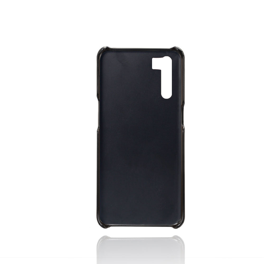 KSQ with Double Card Slots PU Leather Coated PC Shell for Oppo A91/F15