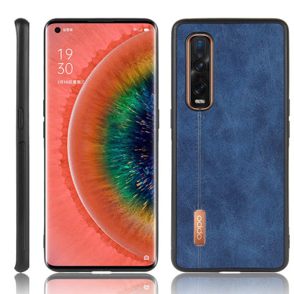 PU Leather Coated PC + TPU Hybrid Mobile Cover for Oppo Find X2 Pro