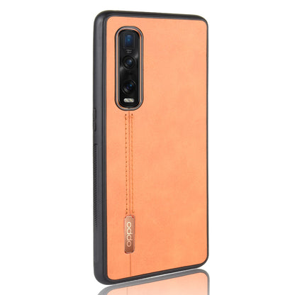 PU Leather Coated PC + TPU Hybrid Mobile Cover for Oppo Find X2 Pro