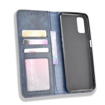 Auto-absorbed Retro PU Leather Wallet Phone Shell for OPPO A52/A72/A92