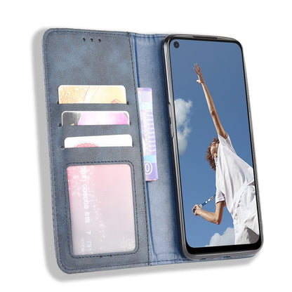 Auto-absorbed Retro PU Leather Wallet Phone Shell for OPPO A52/A72/A92