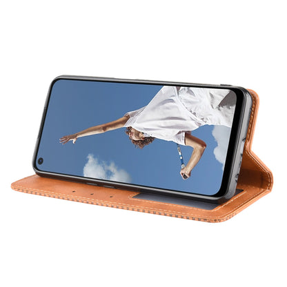Auto-absorbed Retro PU Leather Wallet Phone Shell for OPPO A52/A72/A92