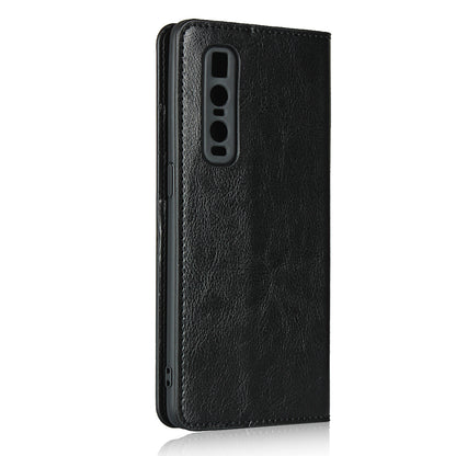 Crazy Horse Genuine Leather Wallet Stand Case for OPPO Find X2 Pro