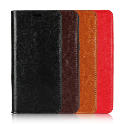 Crazy Horse Genuine Leather Wallet Stand Case for OPPO Find X2 Pro