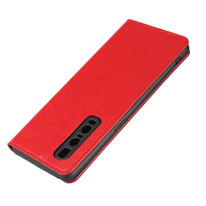 Crazy Horse Genuine Leather Wallet Stand Case for OPPO Find X2 Pro