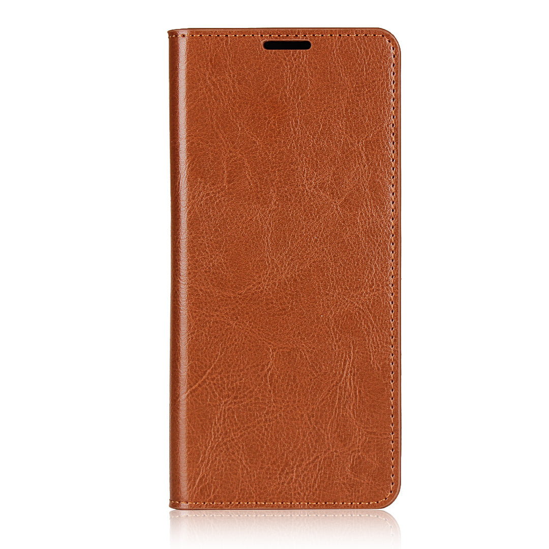 Crazy Horse Genuine Leather Wallet Stand Case for OPPO Find X2 Pro