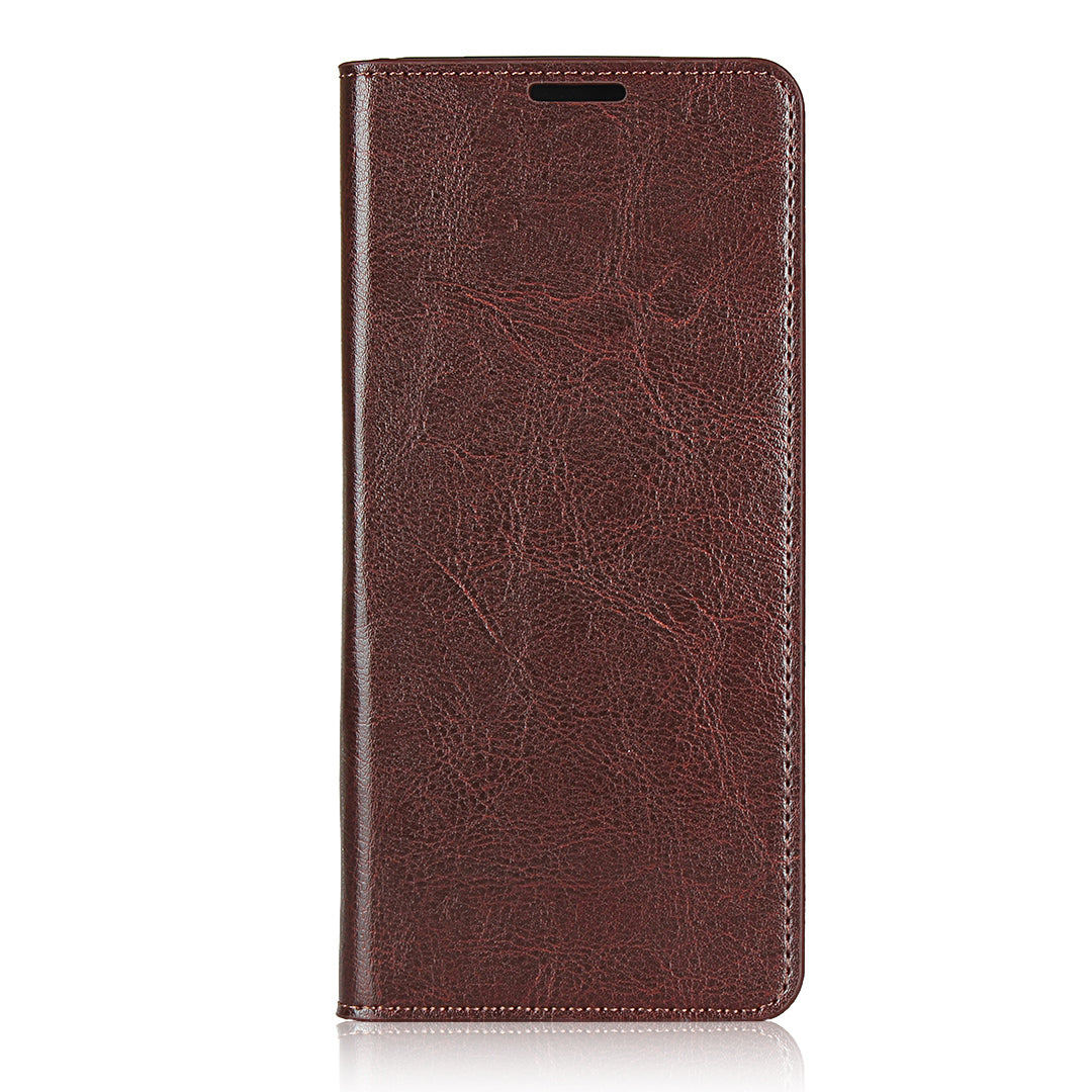 Crazy Horse Genuine Leather Wallet Stand Case for OPPO Find X2 Pro