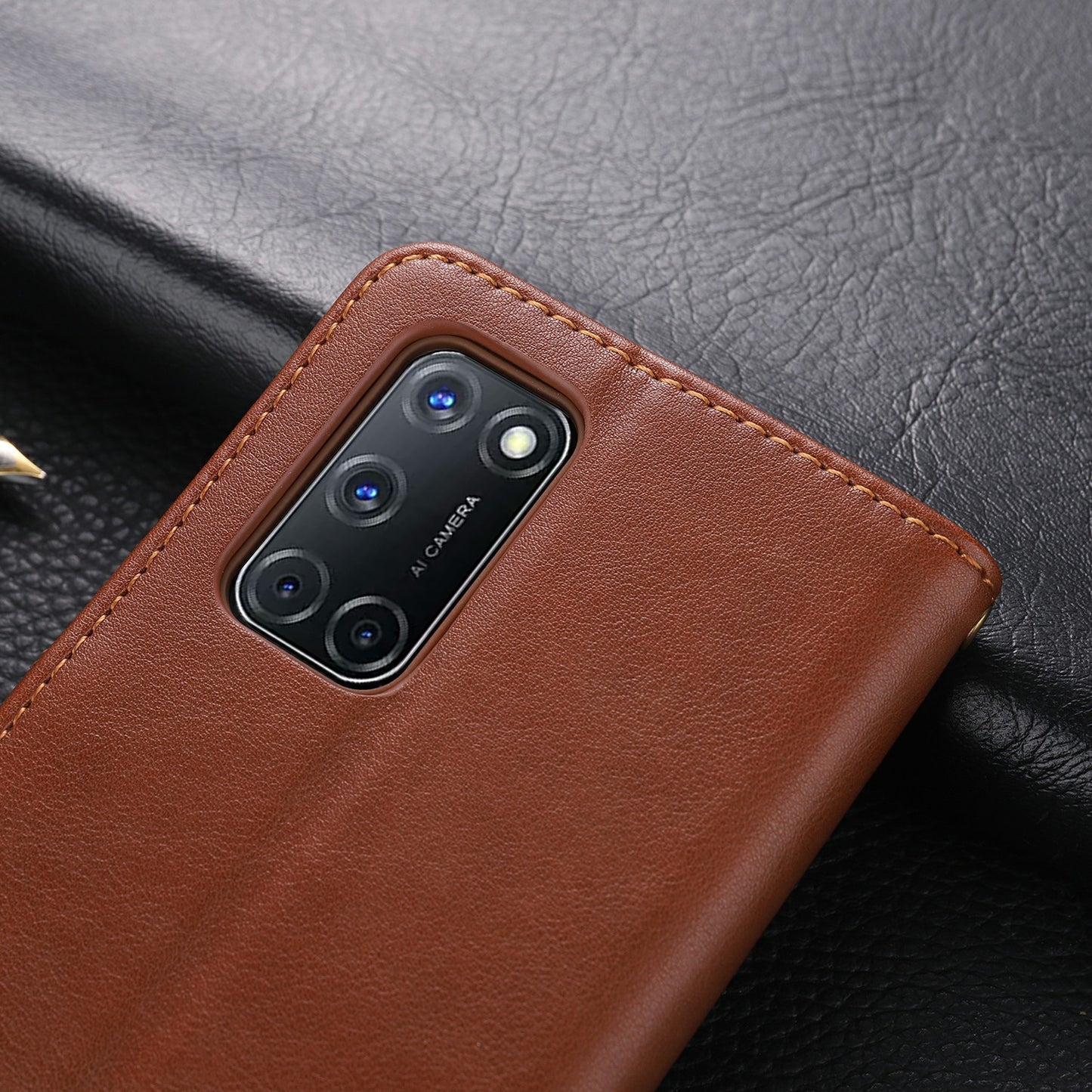 AZNS PU Leather Wallet Stand Case for OPPO A52 / A72 / A92