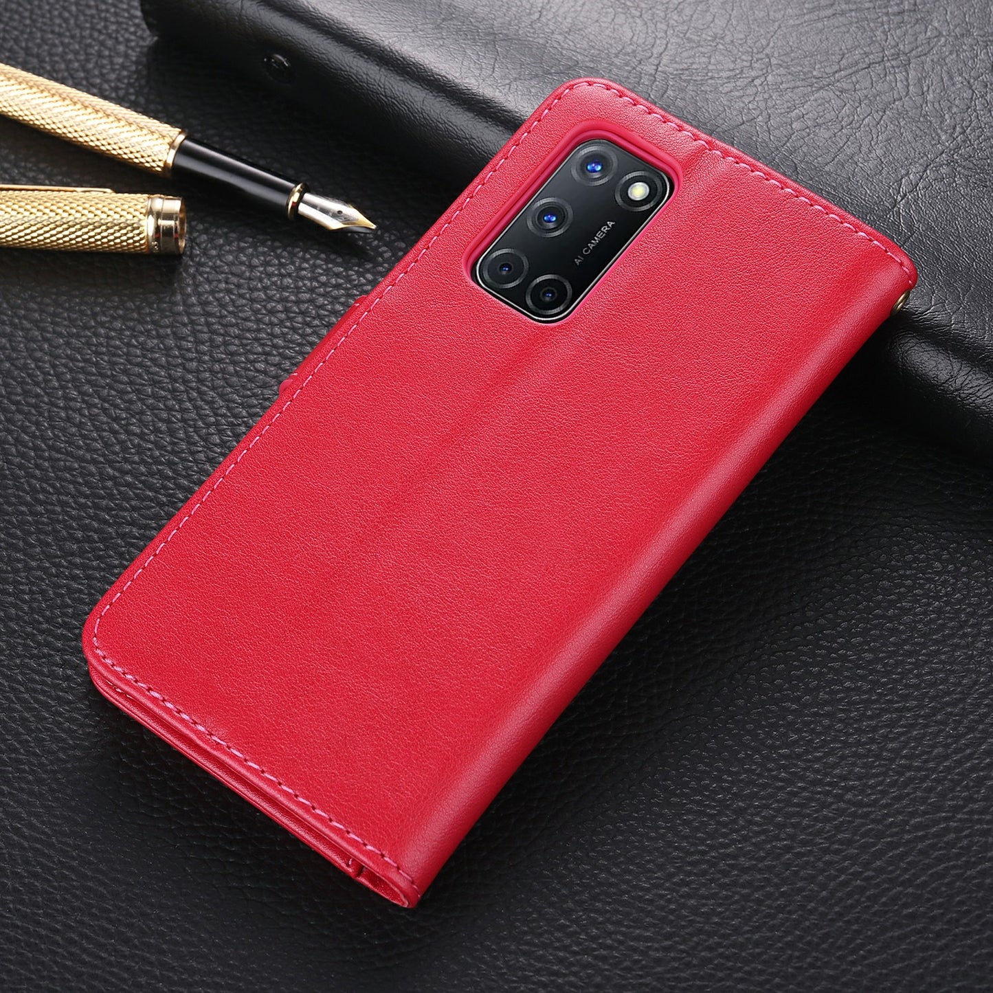 AZNS PU Leather Wallet Stand Case for OPPO A52 / A72 / A92
