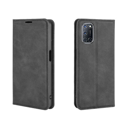Silky Touch Stylish Auto-absorbed Flip Leather Wallet Stand Case for Oppo A52/A92/A72