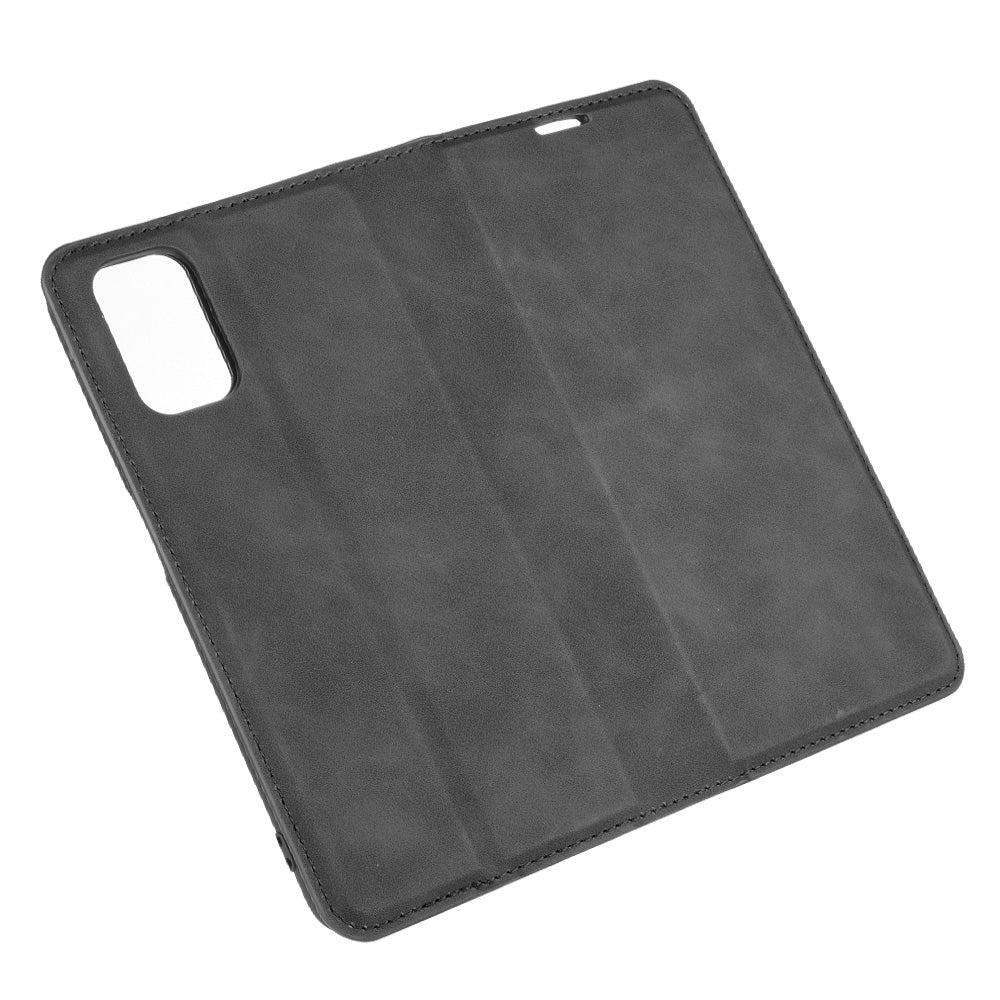 Silky Touch Stylish Auto-absorbed Flip Leather Wallet Stand Case for Oppo A52/A92/A72
