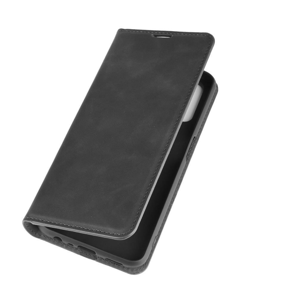 Silky Touch Stylish Auto-absorbed Flip Leather Wallet Stand Case for Oppo A52/A92/A72