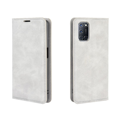 Silky Touch Stylish Auto-absorbed Flip Leather Wallet Stand Case for Oppo A52/A92/A72