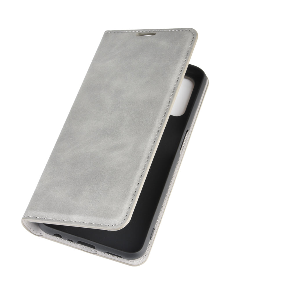 Silky Touch Stylish Auto-absorbed Flip Leather Wallet Stand Case for Oppo A52/A92/A72
