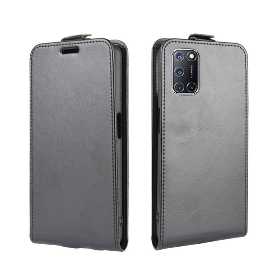 Crazy Horse Vertical Cool Leather Shell with Card Slot for Oppo A52/A92/A72
