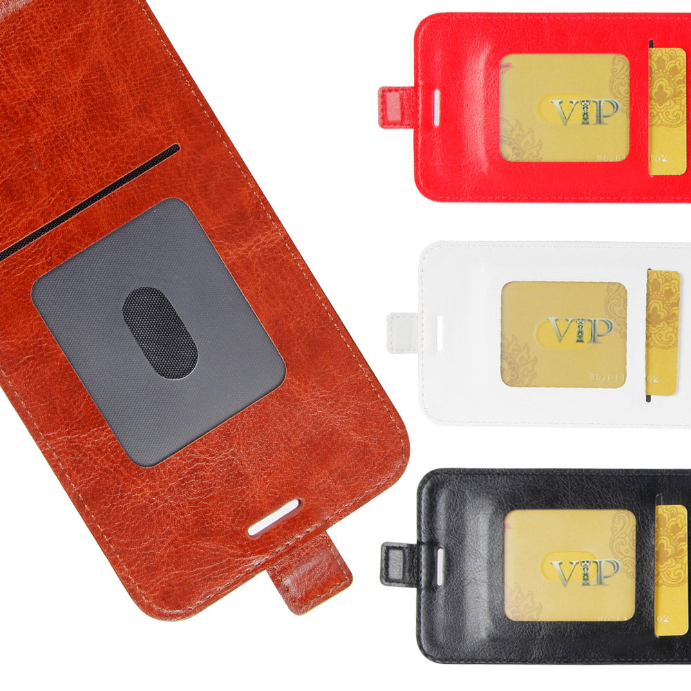 Crazy Horse Vertical Cool Leather Shell with Card Slot for Oppo A52/A92/A72
