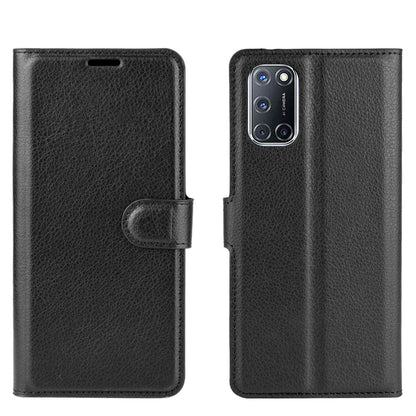 Litchi Skin Wallet Leather with Stand Case for Oppo A52/A92/A72