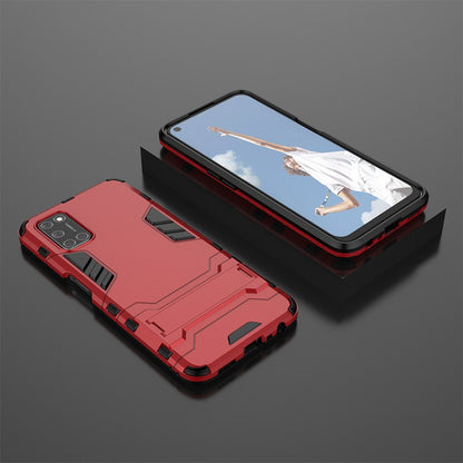 Plastic + TPU Hybrid Phone Case with Foldable Invisible Kickstand for OPPO A52/A72/A92