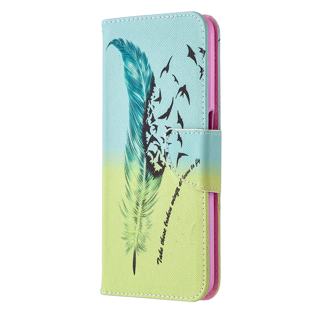Pattern Printing Leather Wallet Case for OPPO A72/A52/A92