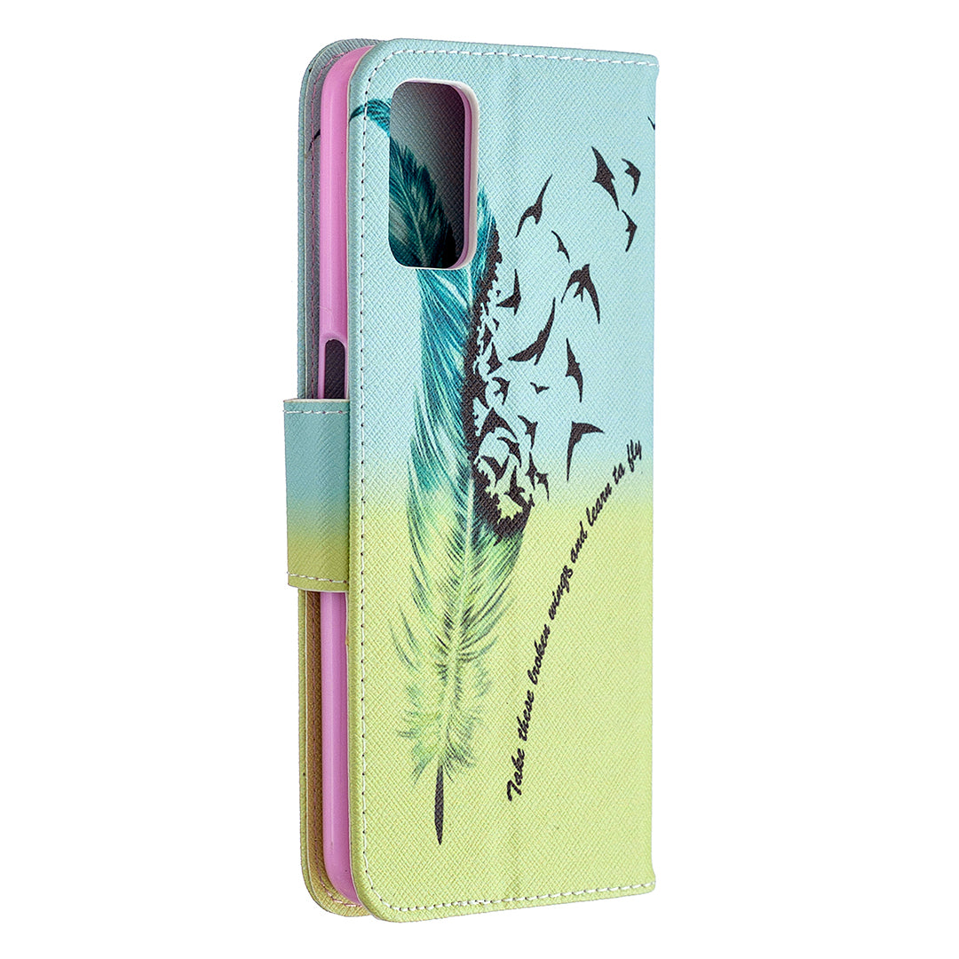Pattern Printing Leather Wallet Case for OPPO A72/A52/A92