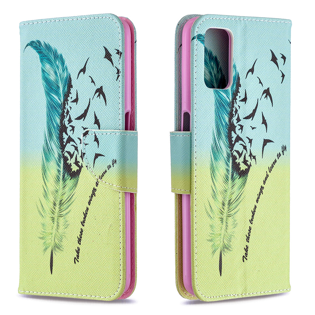 Pattern Printing Leather Wallet Case for OPPO A72/A52/A92