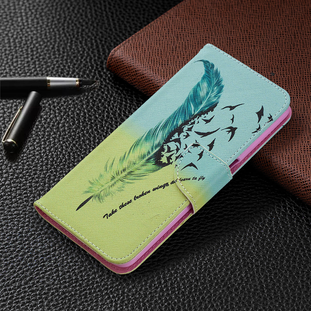 Pattern Printing Leather Wallet Case for OPPO A72/A52/A92