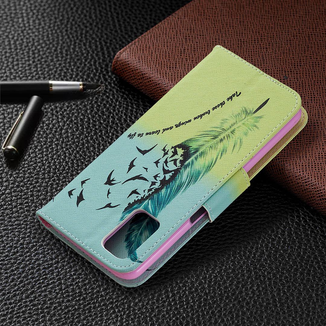 Pattern Printing Leather Wallet Case for OPPO A72/A52/A92