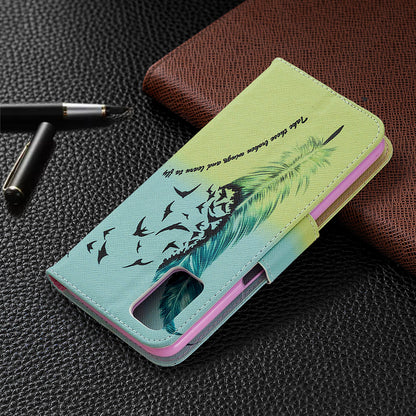 Pattern Printing Leather Wallet Case for OPPO A72/A52/A92