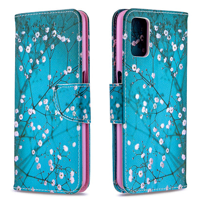 Pattern Printing Leather Wallet Case for OPPO A72/A52/A92