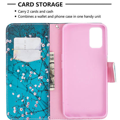 Pattern Printing Leather Wallet Case for OPPO A72/A52/A92