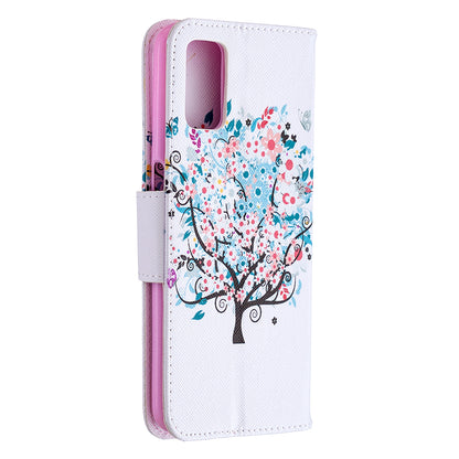 Pattern Printing Leather Wallet Case for OPPO A72/A52/A92
