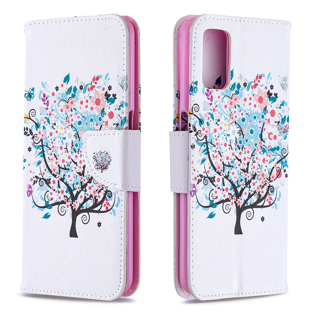 Pattern Printing Leather Wallet Case for OPPO A72/A52/A92