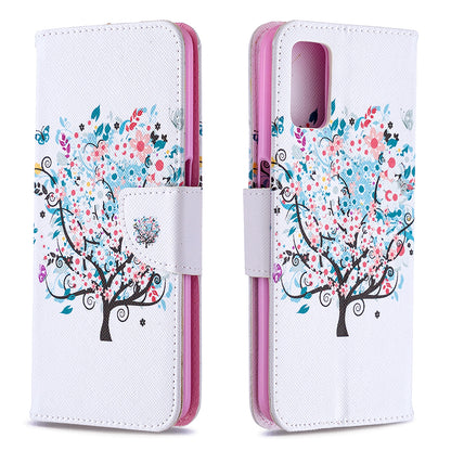 Pattern Printing Leather Wallet Case for OPPO A72/A52/A92