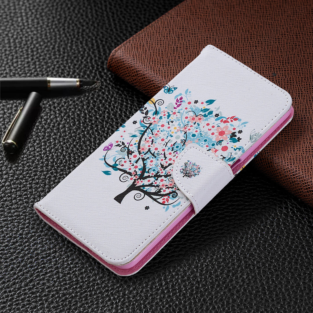 Pattern Printing Leather Wallet Case for OPPO A72/A52/A92