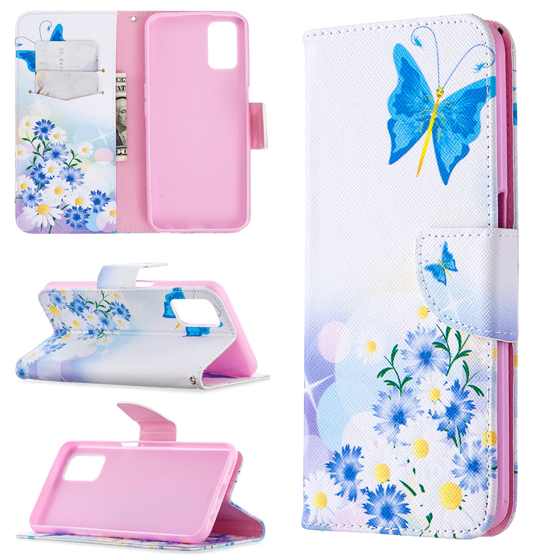 Pattern Printing Leather Wallet Case for OPPO A72/A52/A92