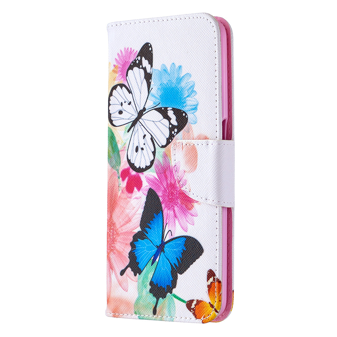 Pattern Printing Leather Wallet Case for OPPO A72/A52/A92