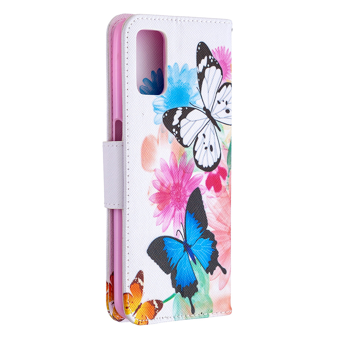 Pattern Printing Leather Wallet Case for OPPO A72/A52/A92