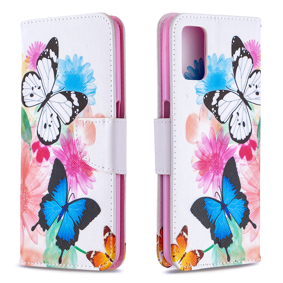 Pattern Printing Leather Wallet Case for OPPO A72/A52/A92