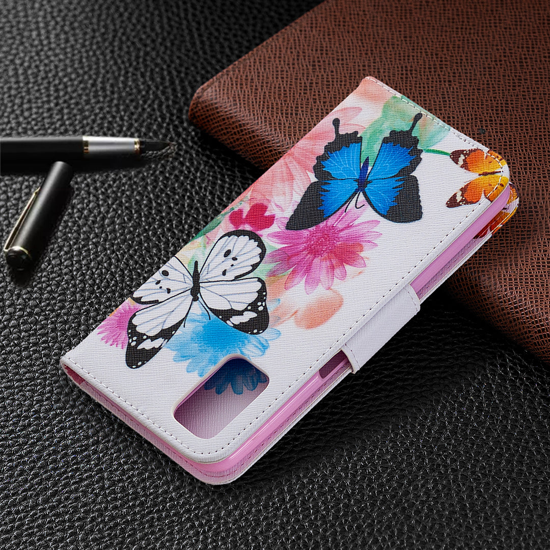 Pattern Printing Leather Wallet Case for OPPO A72/A52/A92