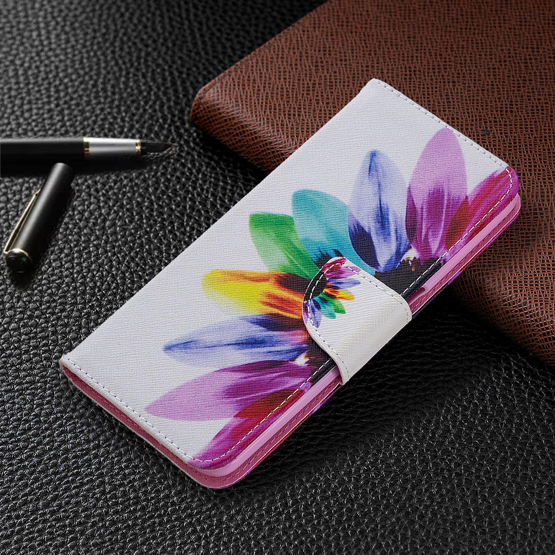 Pattern Printing Leather Wallet Case for OPPO A72/A52/A92