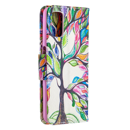Pattern Printing Leather Wallet Case for OPPO A72/A52/A92