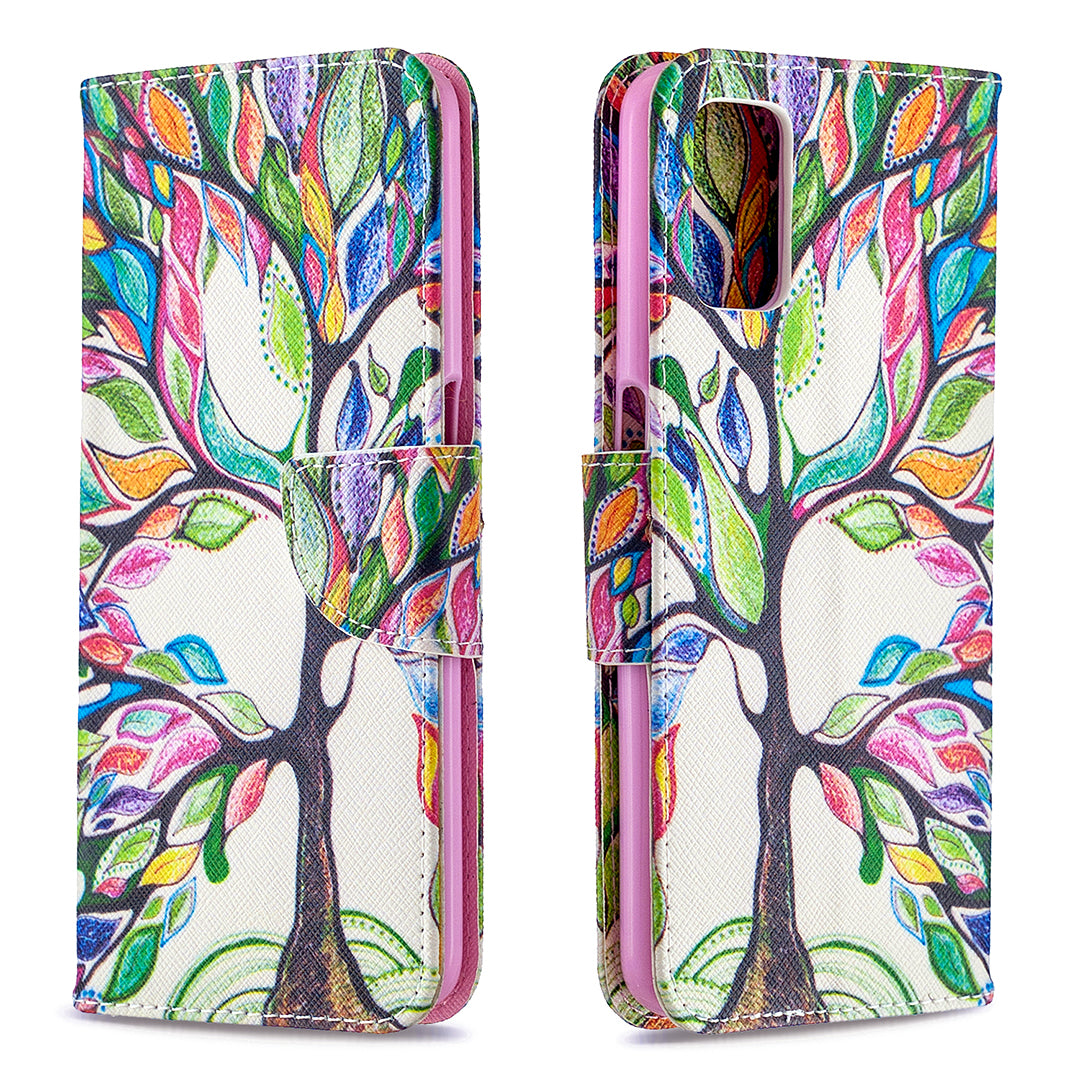 Pattern Printing Leather Wallet Case for OPPO A72/A52/A92