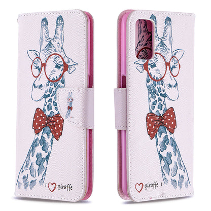 Pattern Printing Leather Wallet Case for OPPO A72/A52/A92