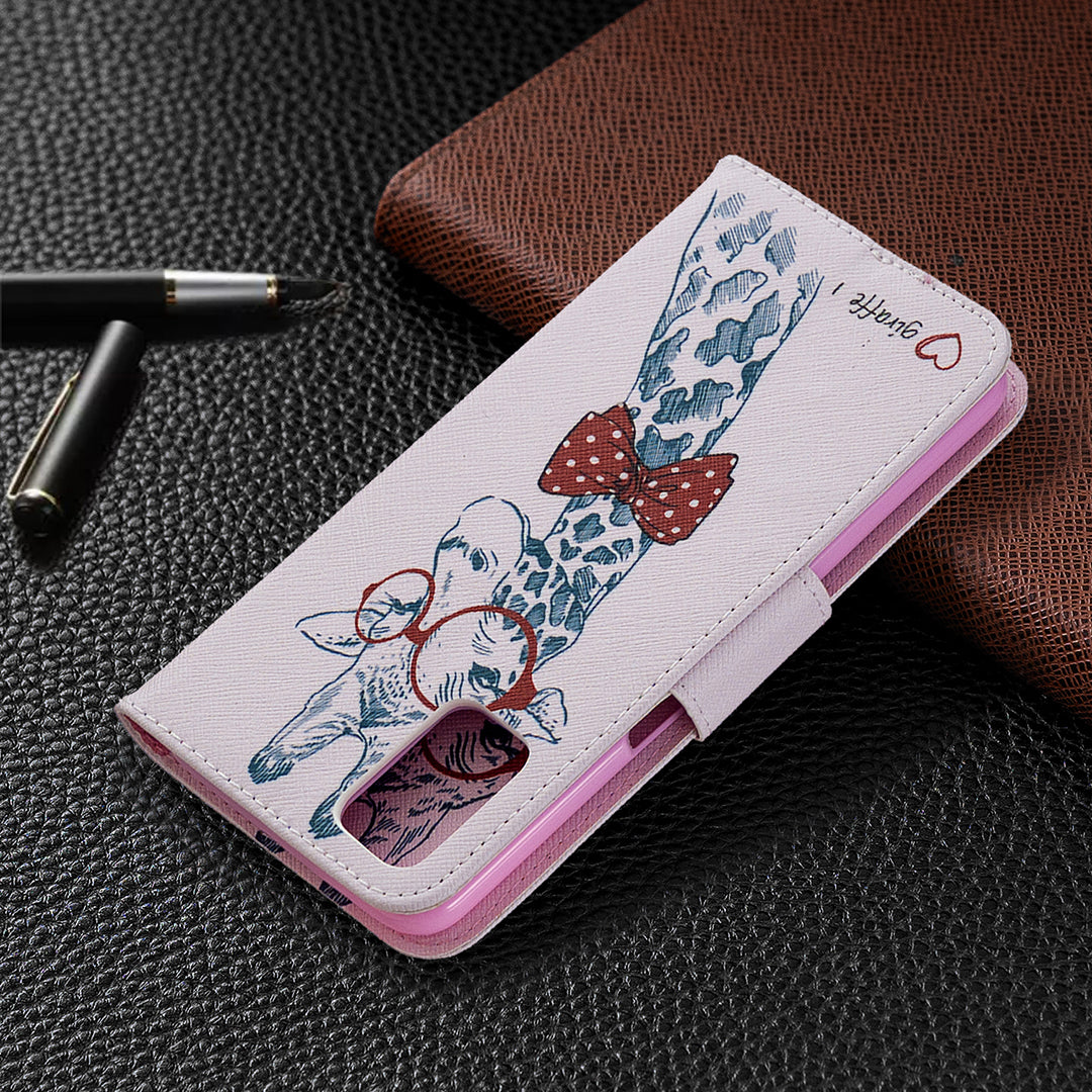 Pattern Printing Leather Wallet Case for OPPO A72/A52/A92