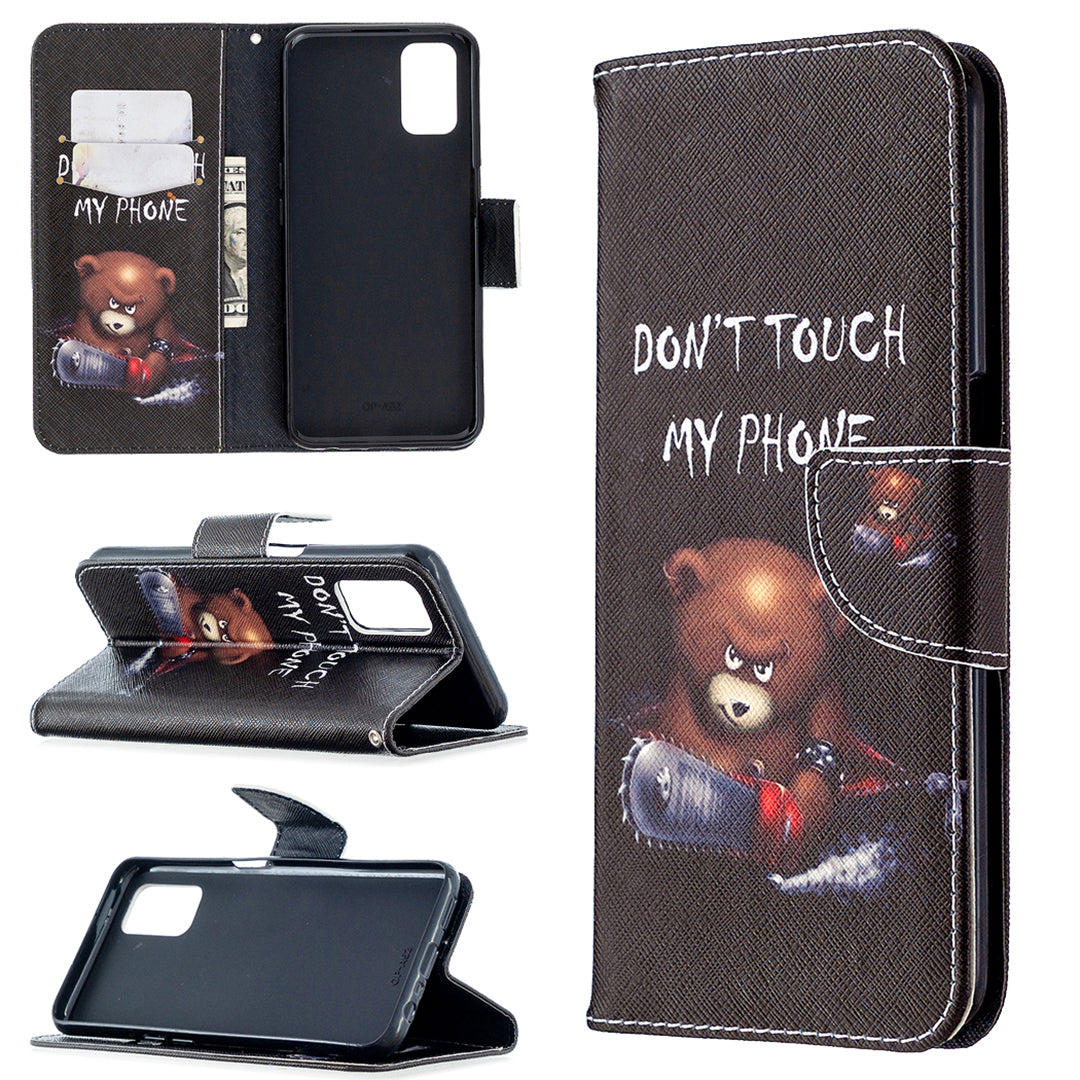 Pattern Printing Leather Wallet Case for OPPO A72/A52/A92